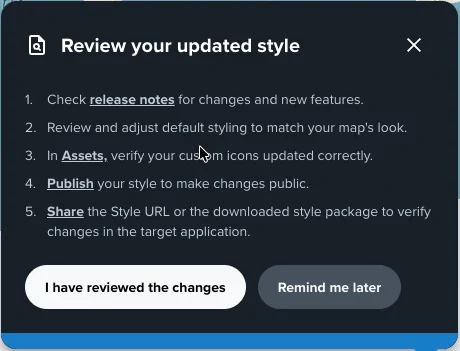 Review your updated style checklist
